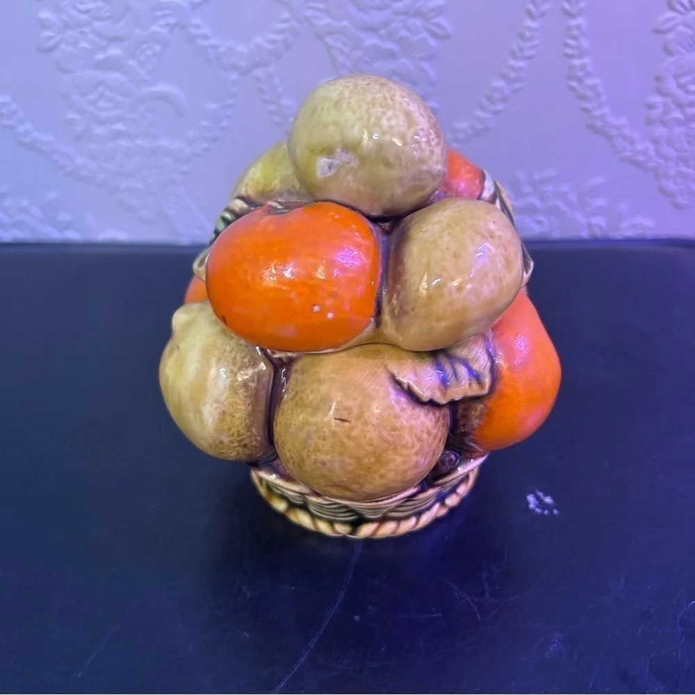 Orange Spice Fruit Sugar Bowl